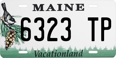 ME license plate 6323TP