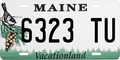 ME license plate 6323TU