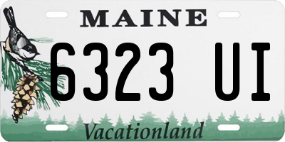 ME license plate 6323UI