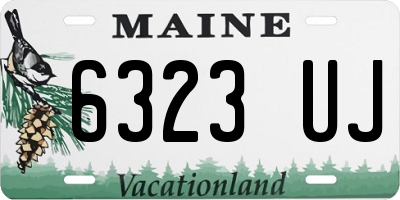 ME license plate 6323UJ