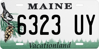 ME license plate 6323UY