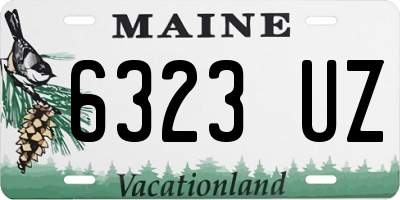 ME license plate 6323UZ