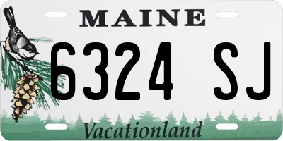 ME license plate 6324SJ