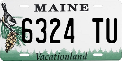 ME license plate 6324TU