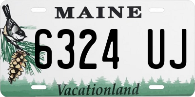 ME license plate 6324UJ