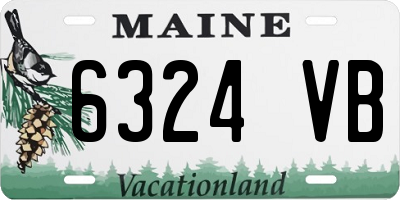 ME license plate 6324VB