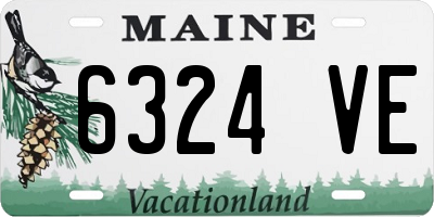 ME license plate 6324VE