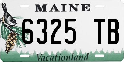 ME license plate 6325TB
