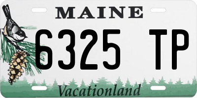 ME license plate 6325TP