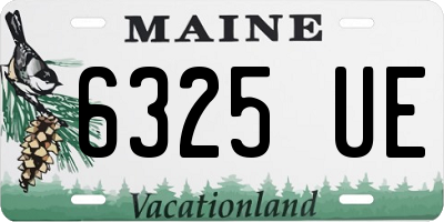 ME license plate 6325UE