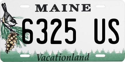 ME license plate 6325US