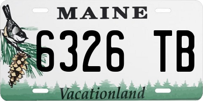 ME license plate 6326TB