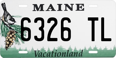ME license plate 6326TL