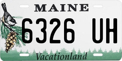 ME license plate 6326UH