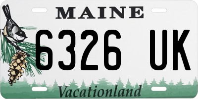 ME license plate 6326UK