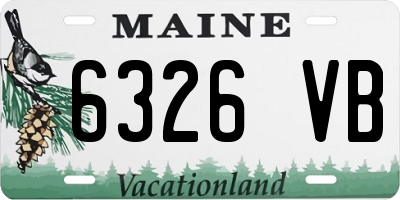 ME license plate 6326VB
