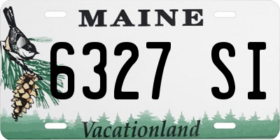ME license plate 6327SI