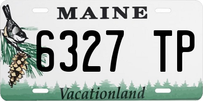 ME license plate 6327TP