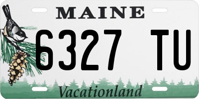 ME license plate 6327TU