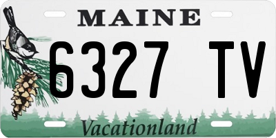 ME license plate 6327TV