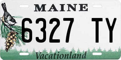 ME license plate 6327TY