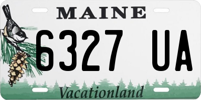 ME license plate 6327UA