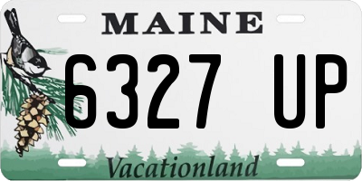 ME license plate 6327UP