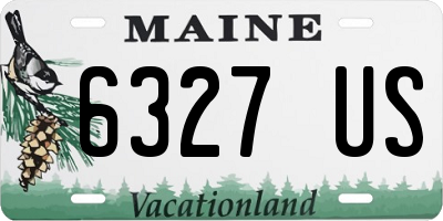 ME license plate 6327US