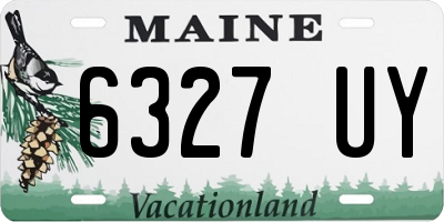 ME license plate 6327UY