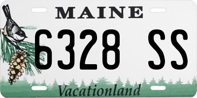 ME license plate 6328SS