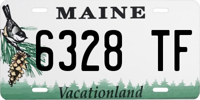 ME license plate 6328TF