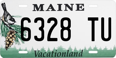 ME license plate 6328TU