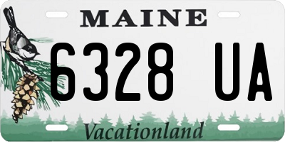 ME license plate 6328UA