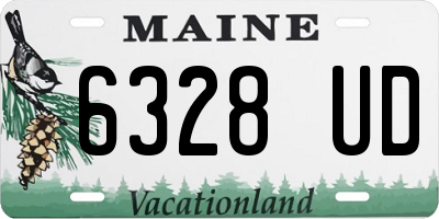 ME license plate 6328UD