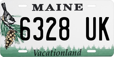 ME license plate 6328UK