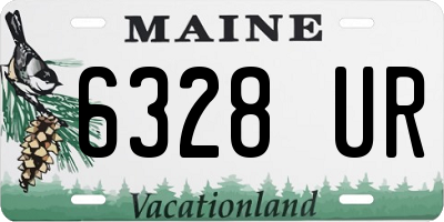 ME license plate 6328UR