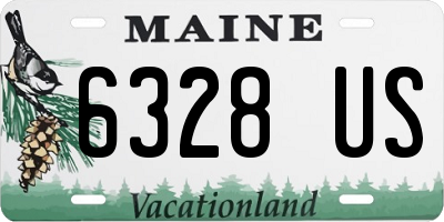 ME license plate 6328US