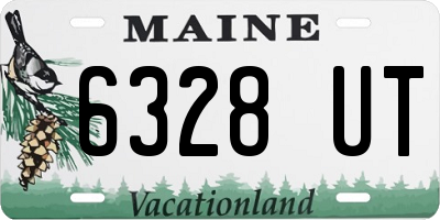 ME license plate 6328UT