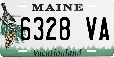 ME license plate 6328VA
