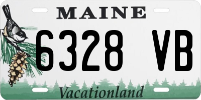 ME license plate 6328VB