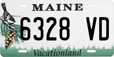 ME license plate 6328VD