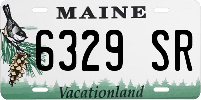ME license plate 6329SR