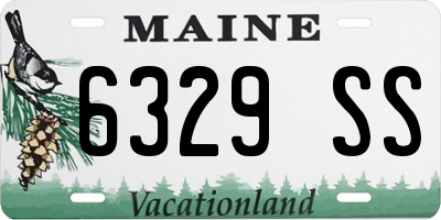 ME license plate 6329SS