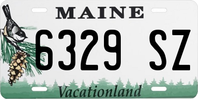 ME license plate 6329SZ