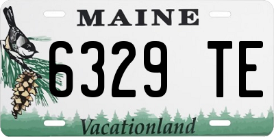ME license plate 6329TE