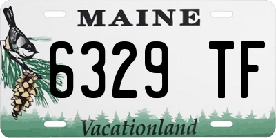 ME license plate 6329TF