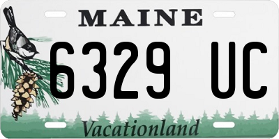 ME license plate 6329UC