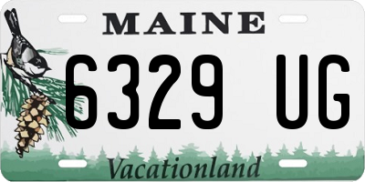 ME license plate 6329UG