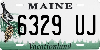 ME license plate 6329UJ