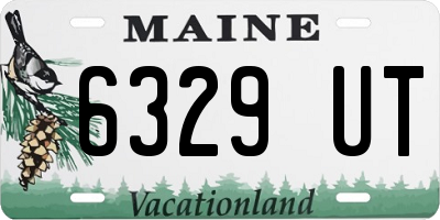 ME license plate 6329UT